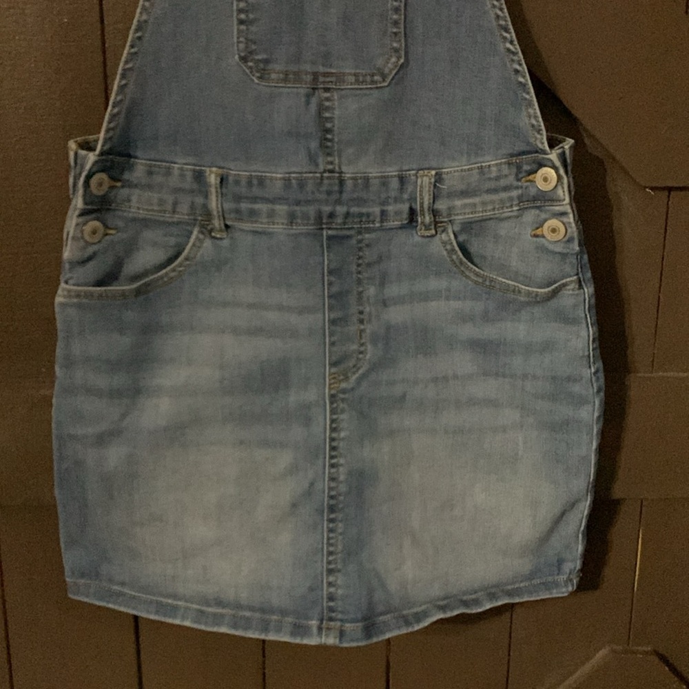 There Abouts- slightly used girls overalls skirt - Picture 2 of 5